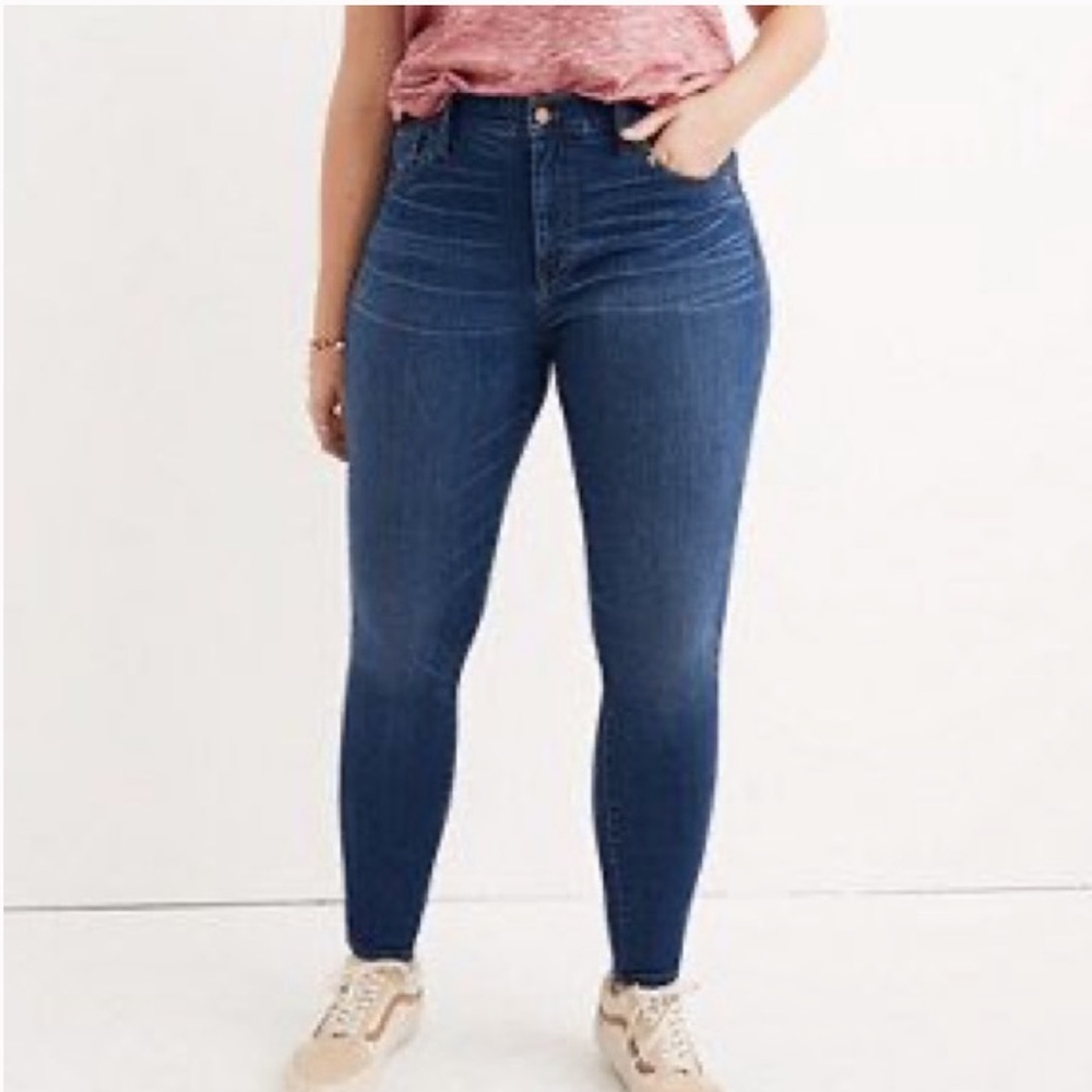 Madewell Orson Dark Wash High Rise Curvy Skinny Roadtripper Jean 28